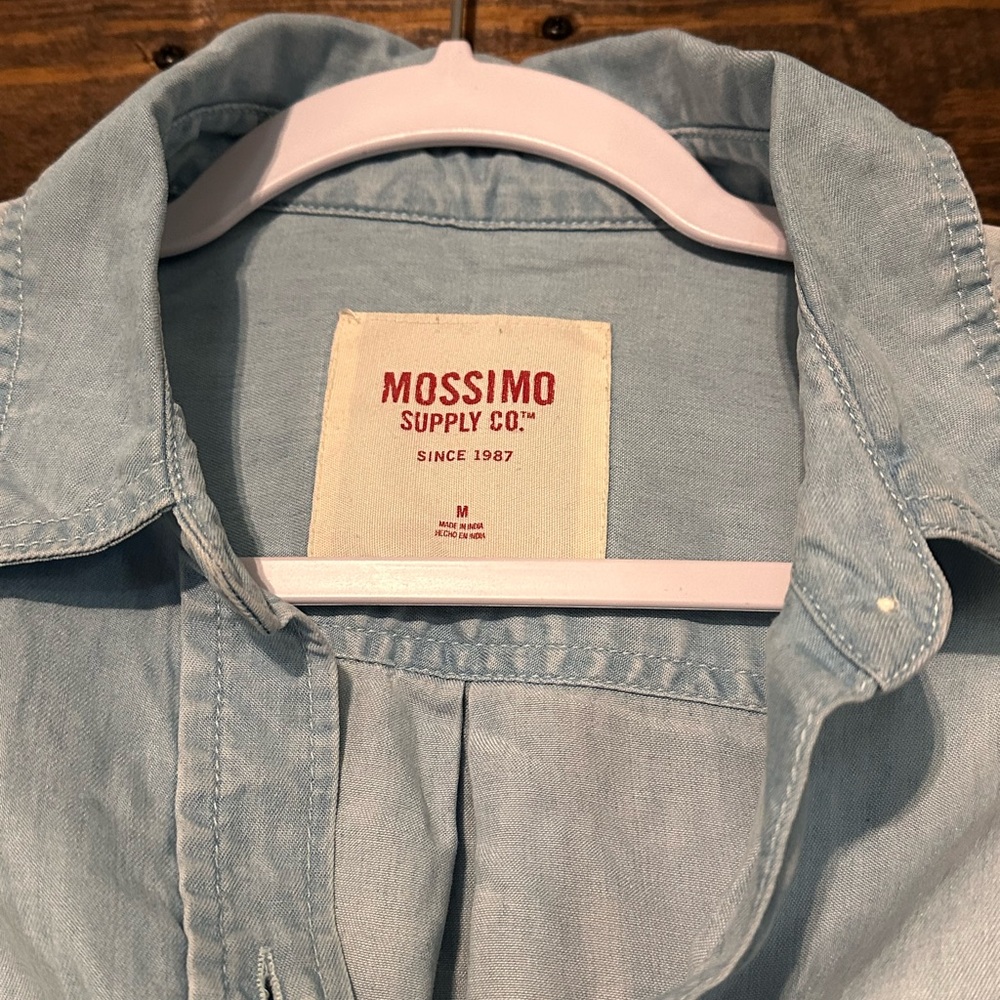 Mossimo Light Blue Denim Shirt